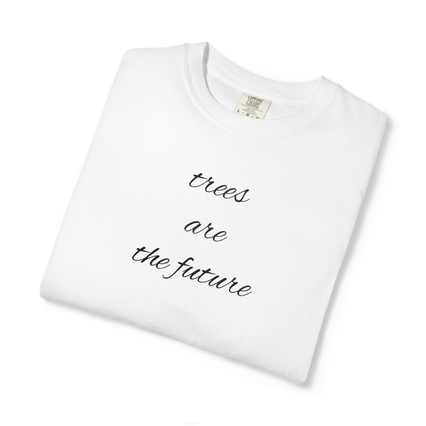 Eco - Friendly Tree Message T-shirt, Unisex T-shirt for Nature Lovers, Organic Cotton Tee, Gift for Earth Day, Sustainable Fashion - Gobi Greening