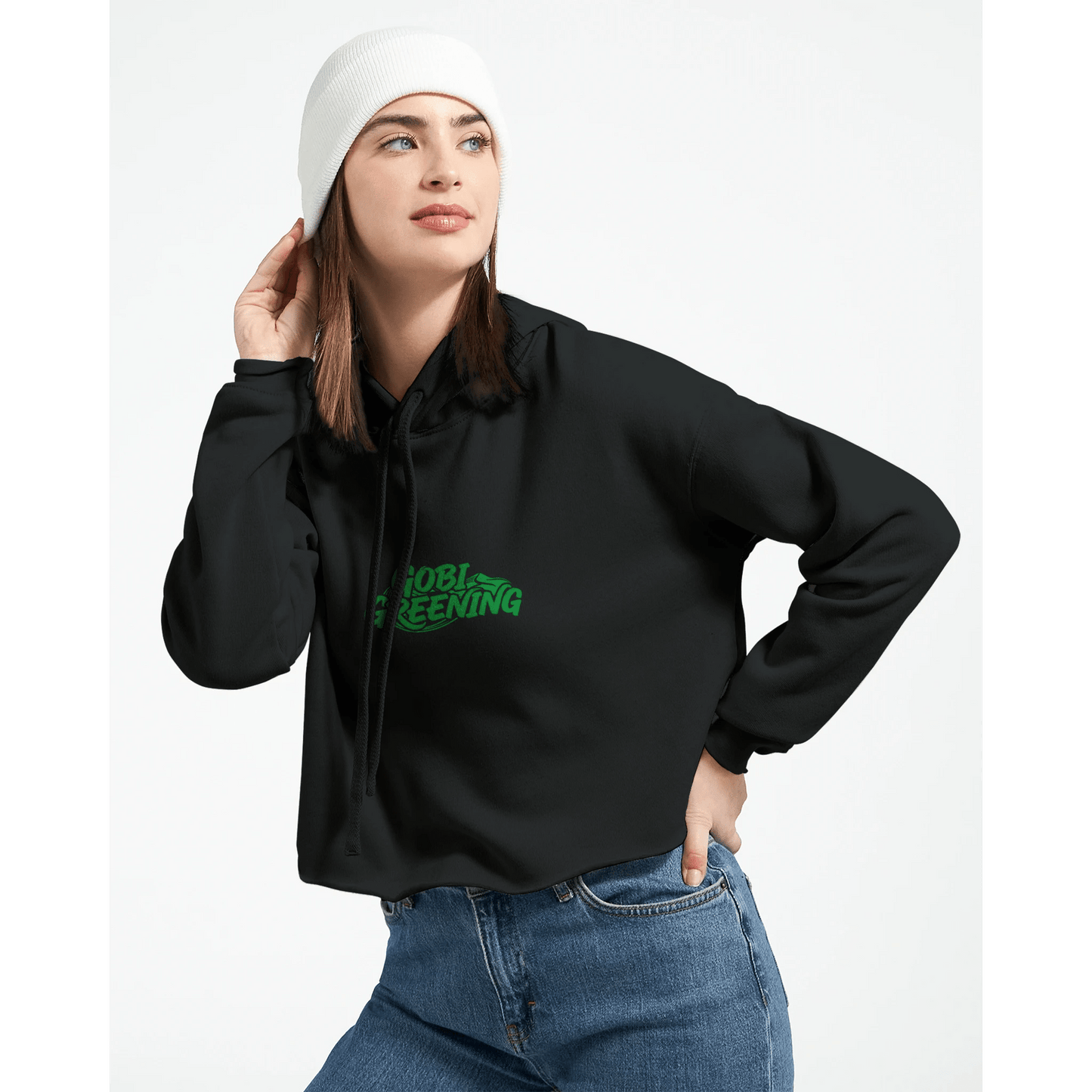 Women's Cropped Hoodie | Bella + Canvas 7502 – Stylish & Comfortable - Gobi Greening