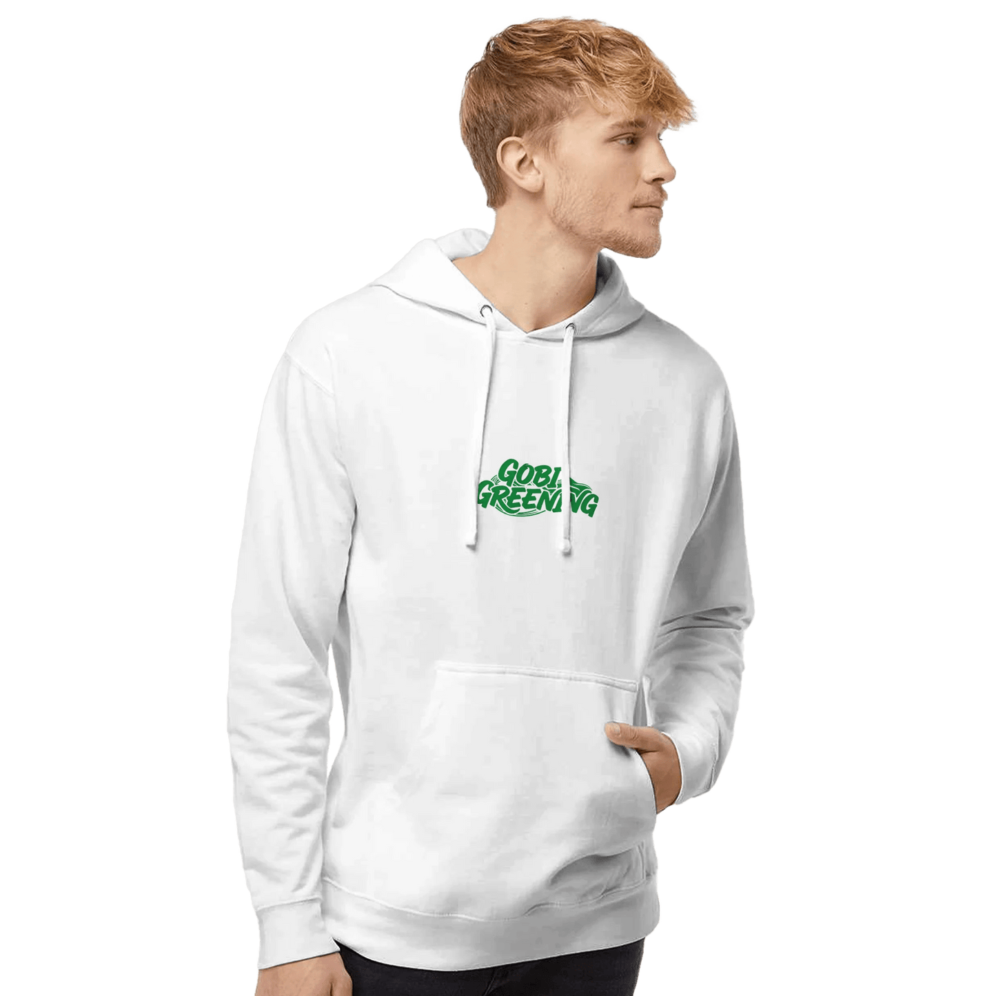 Men's Midweight Hooded Sweatshirt - Classic Fit Comfortable Fleece - Gobi Greening