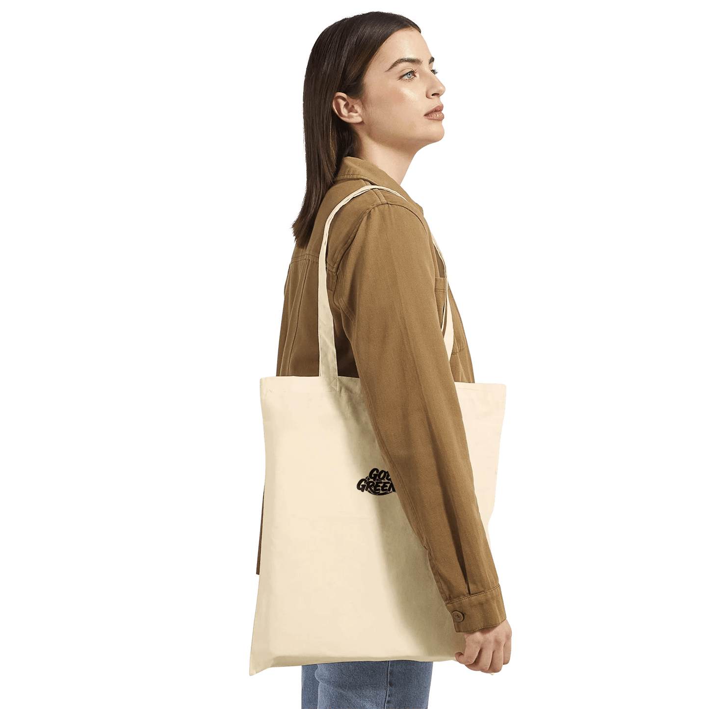 Eco - Friendly Tote Bag with Reinforced Handles – 100% Cotton Design - Gobi Greening