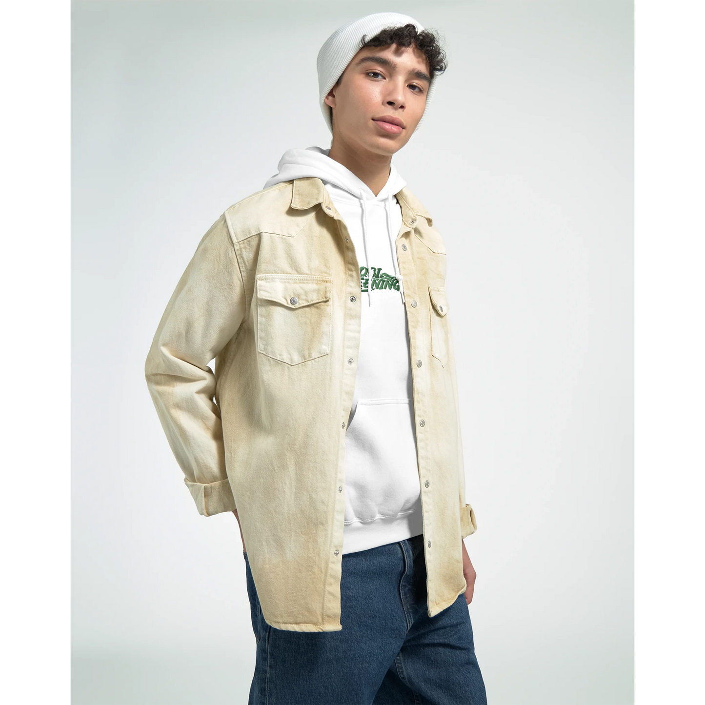 Eco hoodie that helps plant trees in Mongolia’s Gobi Desert.
