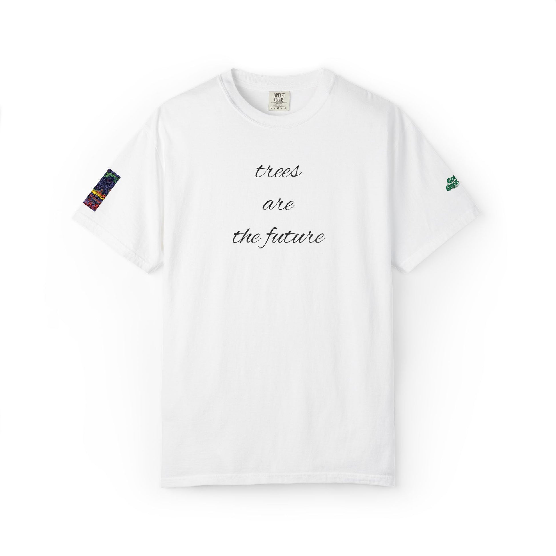 Eco - Friendly Tree Message T-shirt, Unisex T-shirt for Nature Lovers, Organic Cotton Tee, Gift for Earth Day, Sustainable Fashion - Gobi Greening